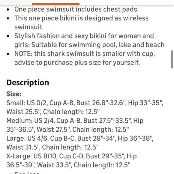 Gray Shark Bite White Teeth Open Side Bathing Suit One-Shoulder Swimsuit Gold S - Picture 7 of 11